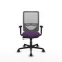 PIQUERAS Y CRESPO Silla de oficina Zulema Morado y Gris con mecanismo Sincro/Traslack