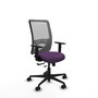 PIQUERAS Y CRESPO Silla de oficina Zulema Morado y Gris con mecanismo Sincro/Traslack
