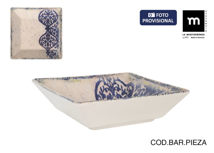 Inde Bol "Rhombus" Elite Brillo 18 cm x 18 cm x 5 cm (24 Unidades) Inde Bol "Rhombus" Elite Brillo 18 cm x 18 cm x 5 cm (24 Unidades)