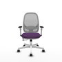 PIQUERAS Y CRESPO Silla de oficina Cilanco Morado y Gris