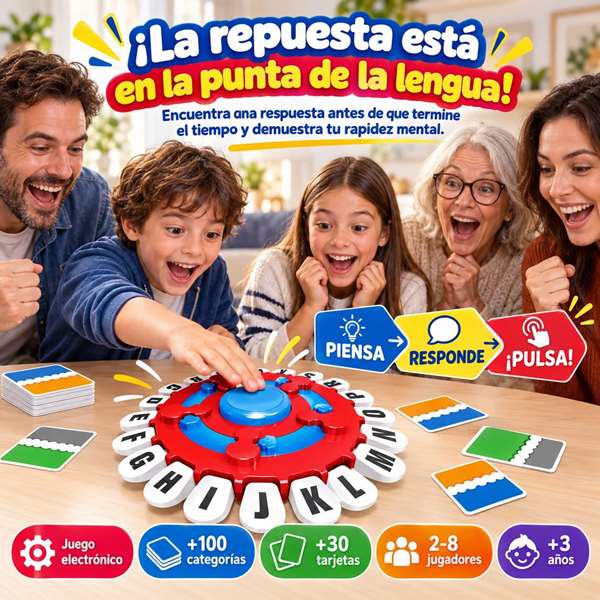Jugatoys - enfamilia Juego Palabras Rápidas 26.5x5x26.5 Jugatoys - enfamilia Juego Palabras Rápidas 26.5x5x26.5
