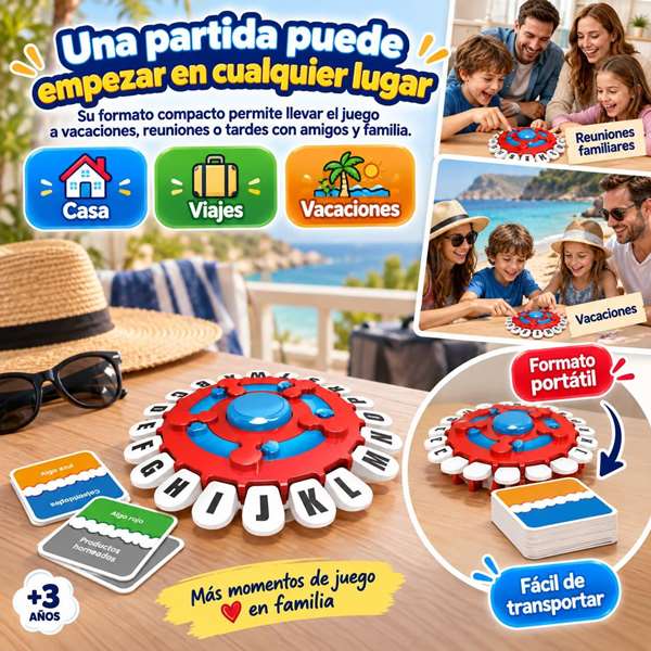 Jugatoys - enfamilia Juego Palabras Rápidas 26.5x5x26.5 Jugatoys - enfamilia Juego Palabras Rápidas 26.5x5x26.5