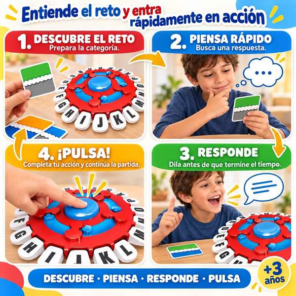 Jugatoys - enfamilia Juego Palabras Rápidas 26.5x5x26.5 Jugatoys - enfamilia Juego Palabras Rápidas 26.5x5x26.5