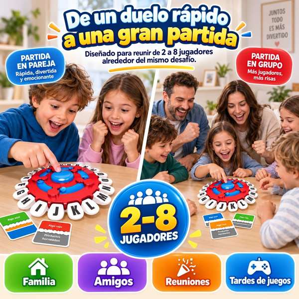 Jugatoys - enfamilia Juego Palabras Rápidas 26.5x5x26.5 Jugatoys - enfamilia Juego Palabras Rápidas 26.5x5x26.5