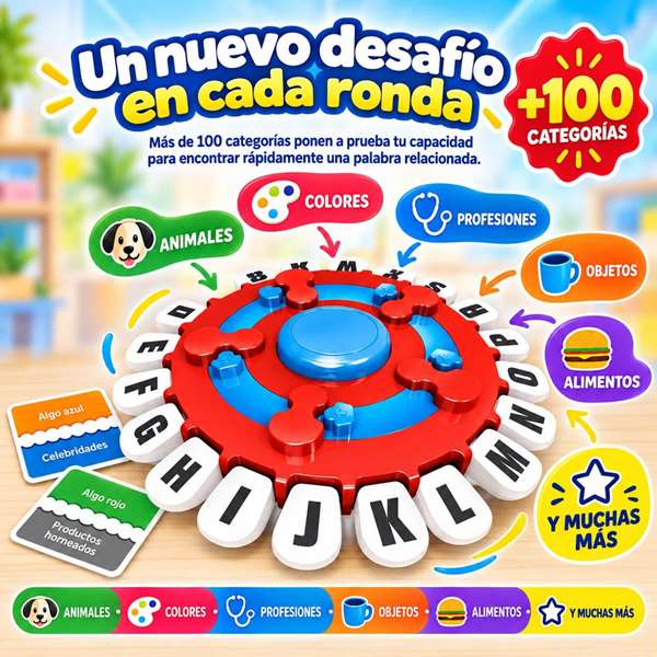 Jugatoys - enfamilia Juego Palabras Rápidas 26.5x5x26.5 Jugatoys - enfamilia Juego Palabras Rápidas 26.5x5x26.5