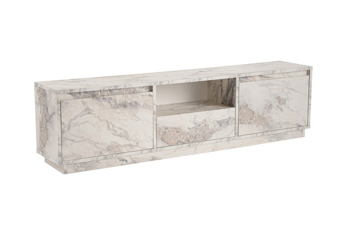 Vanguard Fressia Marble Soporte de TV Elegante Color Mármol Freesia 160cm Ancho