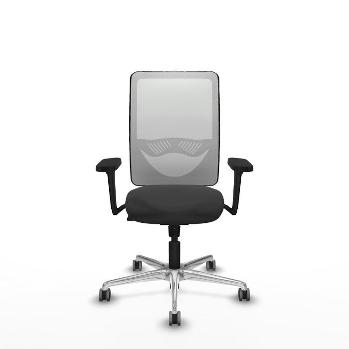 PIQUERAS Y CRESPO Silla de oficina Zulema con mecanismo Sincro, Gris oscuro y Blanco PIQUERAS Y CRESPO Silla de oficina Zulema con mecanismo Sincro, Gris oscuro y Blanco