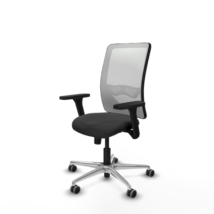 PIQUERAS Y CRESPO Silla de oficina Zulema con mecanismo Sincro, Gris oscuro y Blanco PIQUERAS Y CRESPO Silla de oficina Zulema con mecanismo Sincro, Gris oscuro y Blanco