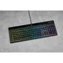Corsair K55 RGB PRO Teclado Gaming USB Alámbrico con Retroiluminación RGB, QWERTY Español, Negro, Completo (100%) con Reposamuñecas Extraíble