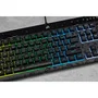Corsair K55 RGB PRO Teclado Gaming USB Alámbrico con Retroiluminación RGB, QWERTY Español, Negro, Completo (100%) con Reposamuñecas Extraíble