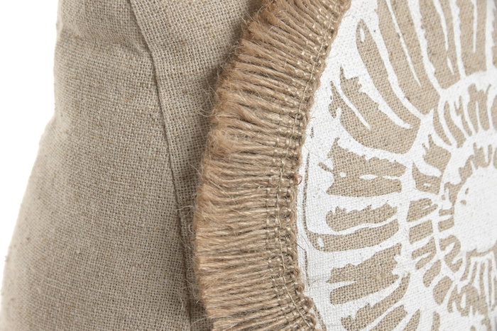 DKD Home Decor Sujetapuertas de Yute y Algodón con Concha, Surtido de 3 Unidades