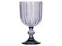 Vivalto Copa Vino Rayas 380 ml Humo Gris 9x16.4x9 cm (Set de 24)