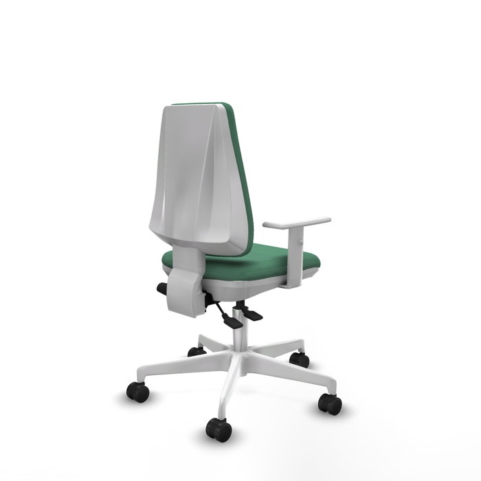 PIQUERAS Y CRESPO Silla de oficina Elche Verde esmeralda con mecanismo Asincro