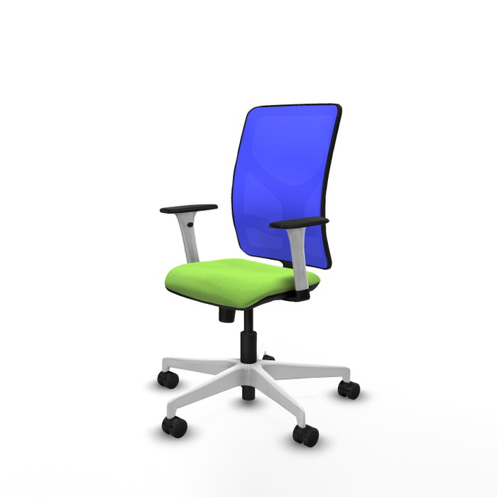 PIQUERAS Y CRESPO Silla de oficina Motilla con mecanismo Sincro, Tela Pistacho y Malla Azul PIQUERAS Y CRESPO Silla de oficina Motilla con mecanismo Sincro, Tela Pistacho y Malla Azul