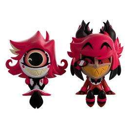 Youtooz Hazbin Hotel Co. Figuras Vinyl Alastor & Niffty Monitor Buddiez