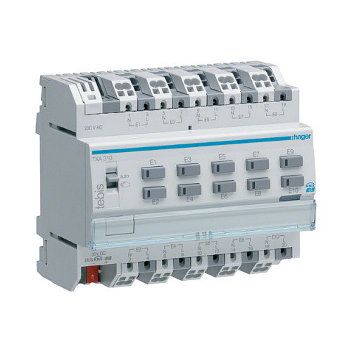 Hager Tehalit TXA310 Entrada binaria KNX 10f 230V Hager Tehalit TXA310 Entrada binaria KNX 10f 230V