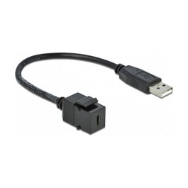 DeLOCK 86378 Módulo Keystone USB 2.0 C hembra a USB 2.0 A macho