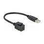 DeLOCK 86378 Módulo Keystone USB 2.0 C hembra a USB 2.0 A macho