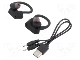 SAVIO Auriculares inalámbricos con micrófono TWS-03 Negro