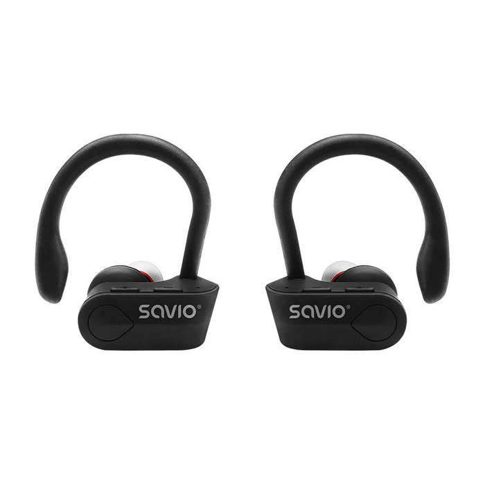 SAVIO Auriculares inalámbricos con micrófono TWS-03 Negro