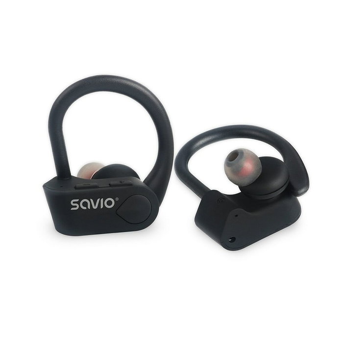 SAVIO Auriculares inalámbricos con micrófono TWS-03 Negro
