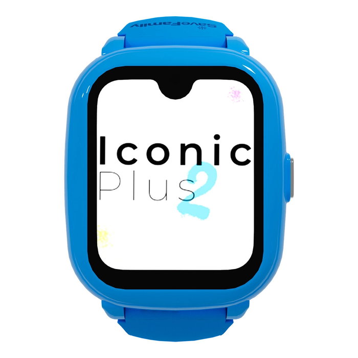 Savefamily Reloj Inteligente Infantil Iconic Plus 2 con GPS y Llamada, Azul
