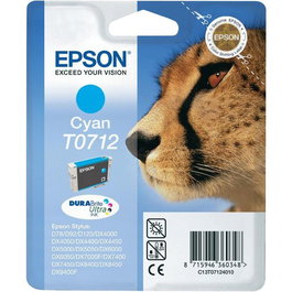 Cartucho Inkjet Epson T071240B0 Stylus D78/92/120 Dx4000/4050/5000/5050/6000/6050/7000F/7400/8400/9400F Cian