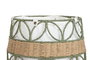 DKD Home Decor Cesta de Fibra y Poliéster 44x44x36 cm, Pack de 2 unidades, Colores Surtidos (Verde/Blanco) sleeves