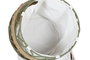 DKD Home Decor Cesta de Fibra y Poliéster 44x44x36 cm, Pack de 2 unidades, Colores Surtidos (Verde/Blanco) sleeves