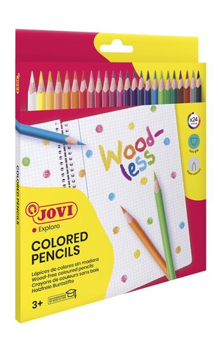 Jovi Lápices De Colores Woodless Estuche C-Surtidos 24 Unidades Jovi Lápices De Colores Woodless Estuche C-Surtidos 24 Unidades