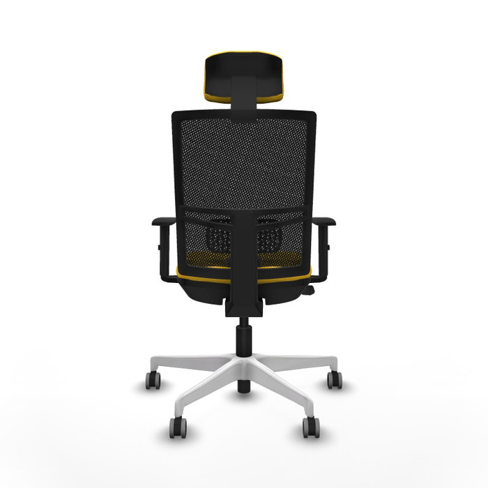 PIQUERAS Y CRESPO Silla de oficina Yunquera con mecanismo Sincro/Traslack, Amarillo y Negro PIQUERAS Y CRESPO Silla de oficina Yunquera con mecanismo Sincro/Traslack, Amarillo y Negro