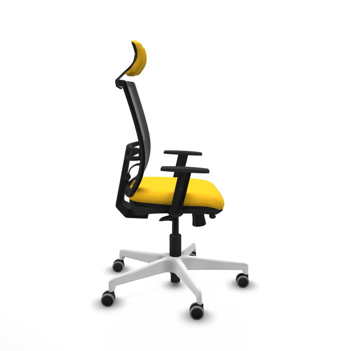 PIQUERAS Y CRESPO Silla de oficina Yunquera con mecanismo Sincro/Traslack, Amarillo y Negro PIQUERAS Y CRESPO Silla de oficina Yunquera con mecanismo Sincro/Traslack, Amarillo y Negro