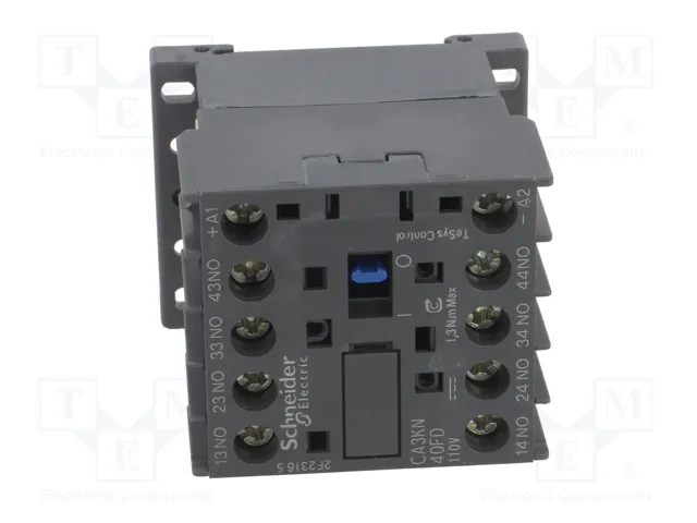 Schneider Electric CA3KN40FD TeSys D Contactor 4-polar 110VDC 10A Schneider Electric CA3KN40FD TeSys D Contactor 4-polar 110VDC 10A
