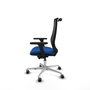 PIQUERAS Y CRESPO Silla de oficina Mardos con mecanismo Sincro/Traslack Azul y Negro