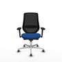 PIQUERAS Y CRESPO Silla de oficina Mardos con mecanismo Sincro/Traslack Azul y Negro