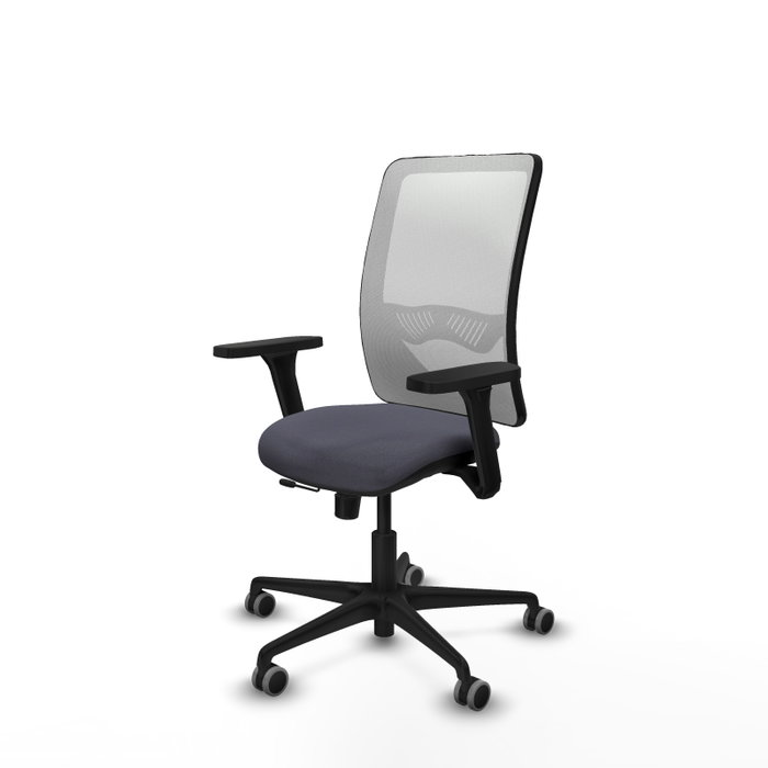 PIQUERAS Y CRESPO Silla de oficina Zulema con mecanismo Sincro/Traslack Gris y Blanco PIQUERAS Y CRESPO Silla de oficina Zulema con mecanismo Sincro/Traslack Gris y Blanco
