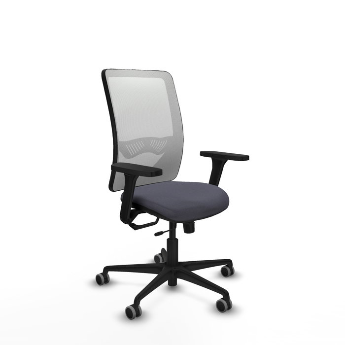 PIQUERAS Y CRESPO Silla de oficina Zulema con mecanismo Sincro/Traslack Gris y Blanco PIQUERAS Y CRESPO Silla de oficina Zulema con mecanismo Sincro/Traslack Gris y Blanco