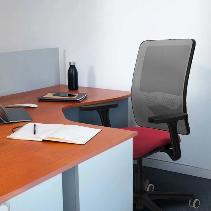 PIQUERAS Y CRESPO Silla de oficina Zulema con mecanismo Sincro/Traslack Gris y Blanco PIQUERAS Y CRESPO Silla de oficina Zulema con mecanismo Sincro/Traslack Gris y Blanco