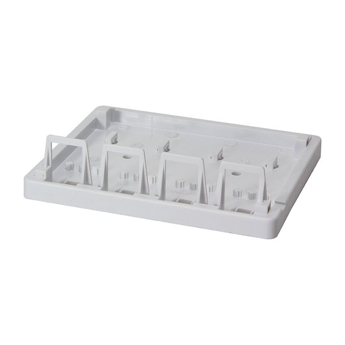 LogiLink Keystone Surface Mount Box 4 Port, blanco