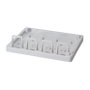 LogiLink Keystone Surface Mount Box 4 Port, blanco