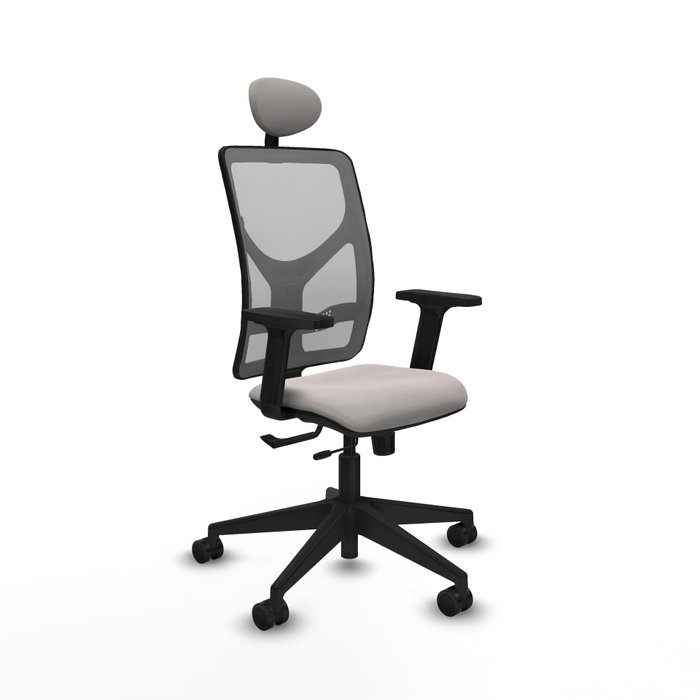 PIQUERAS Y CRESPO Silla de oficina Motilla con mecanismo Sincro/Traslack Blanco y Gris PIQUERAS Y CRESPO Silla de oficina Motilla con mecanismo Sincro/Traslack Blanco y Gris