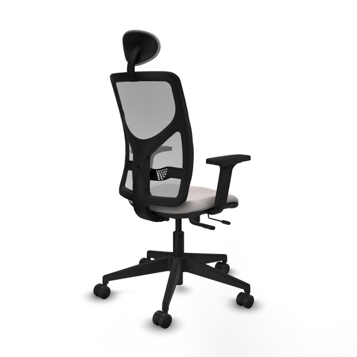 PIQUERAS Y CRESPO Silla de oficina Motilla con mecanismo Sincro/Traslack Blanco y Gris PIQUERAS Y CRESPO Silla de oficina Motilla con mecanismo Sincro/Traslack Blanco y Gris