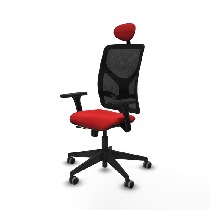 PIQUERAS Y CRESPO Silla de oficina Motilla con mecanismo Sincro/Traslack, Rojo y Negro PIQUERAS Y CRESPO Silla de oficina Motilla con mecanismo Sincro/Traslack, Rojo y Negro