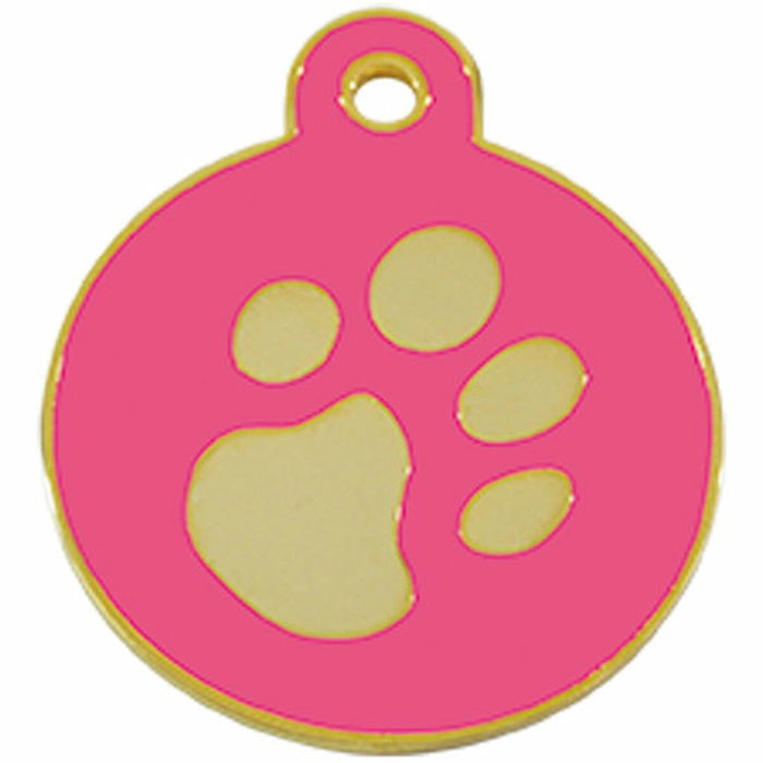 Placa identificativa para collar Imarc Circle Rosa Dorado Placa identificativa para collar Imarc Circle Rosa Dorado