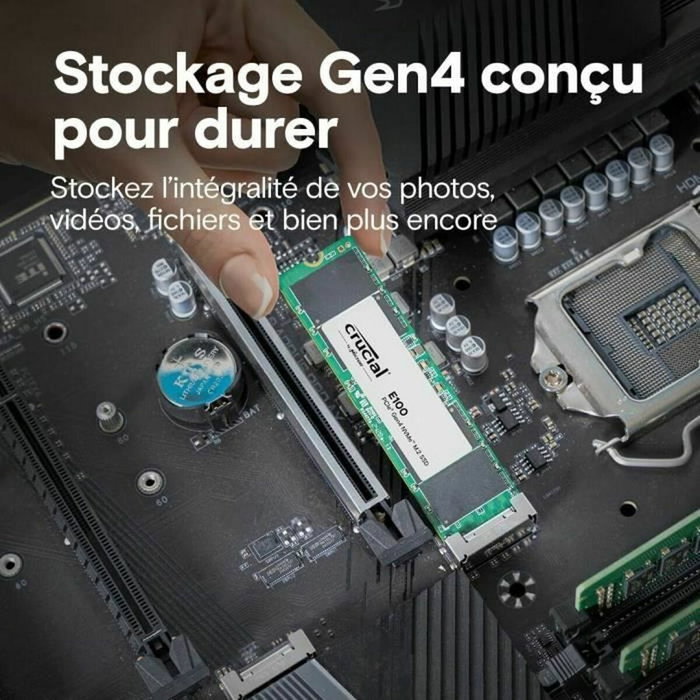 Crucial E100 2 TB M.2 NVMe PCIe 4.0 SSD