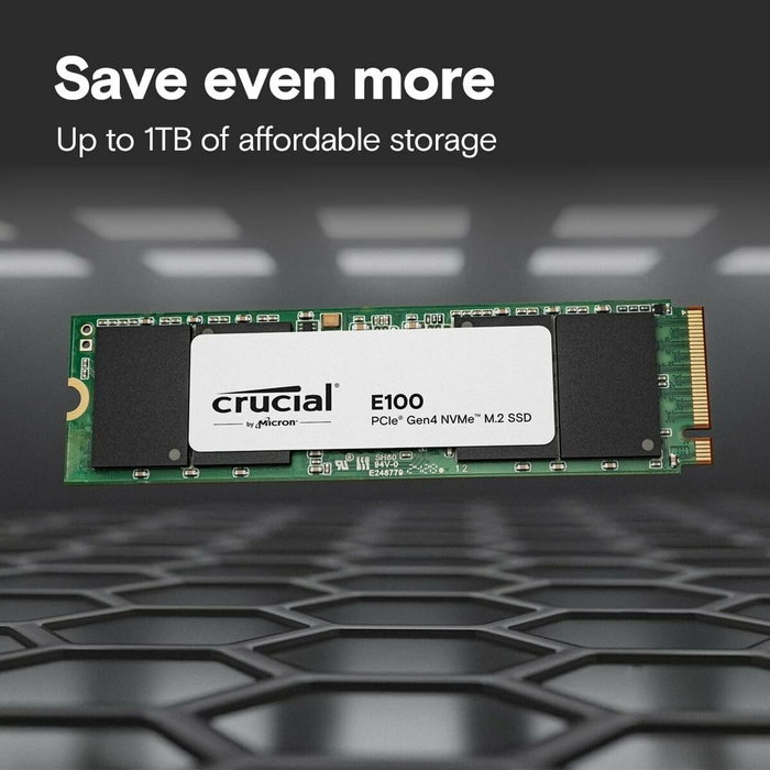Crucial E100 2 TB M.2 NVMe PCIe 4.0 SSD