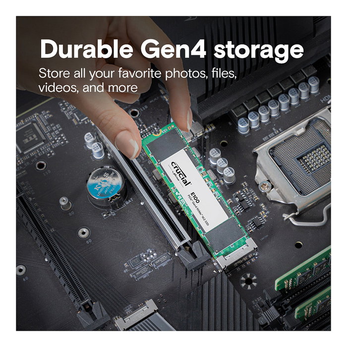 Crucial E100 2 TB M.2 NVMe PCIe 4.0 SSD