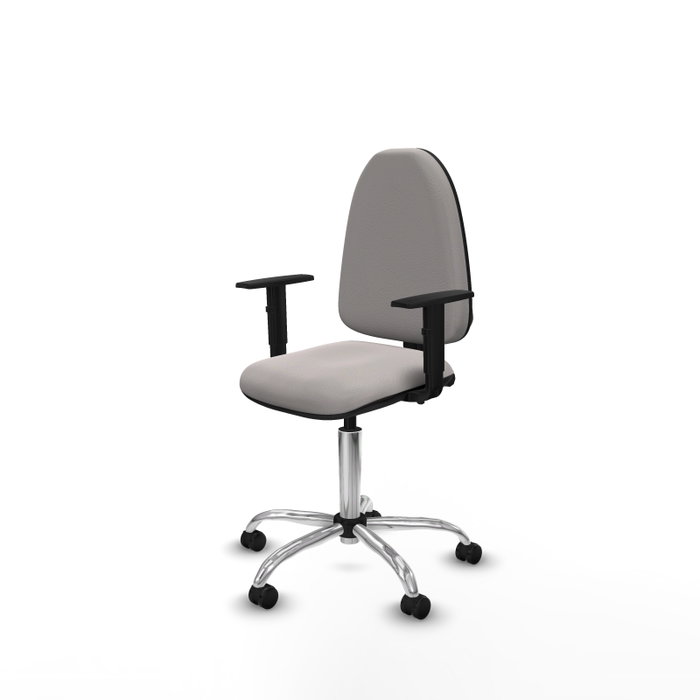 PIQUERAS Y CRESPO Silla de oficina Aýna Blanca con Brazos 1D