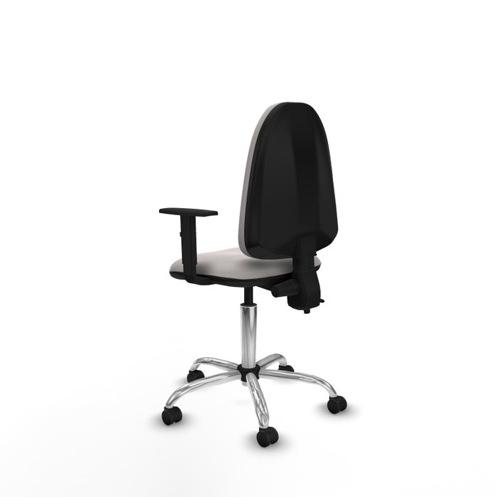 PIQUERAS Y CRESPO Silla de oficina Aýna Blanca con Brazos 1D