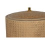 DKD Home Decor Lampara Pie Beige Marron Ceramica Lino 50 x 124.5 x 50 cm